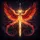 Ornate Sword Glowing Golden Blade Fiery Phoenix Wings Magical Energy Embers - Travel Essentials Gift Spare Tire Cover - 6