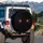Ominous Glowing Red Slit Eyes - Vehicle Accessory Gift for Car Enthusiasts Spare Tire Cover - 3