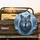 Piercing Blue Eyes Wolf Head Snow Dusted Fur Arctic Forest Scene - Wildlife Lover Gift Spare Tire Cover - 2