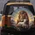Protective Lion Lamb Crown Mountain Twilight Sky - Wildlife Lover Gift Spare Tire Cover - 5