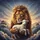 Protective Lion Lamb Crown Mountain Twilight Sky - Wildlife Lover Gift Spare Tire Cover - 6