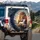 Protective Lion Lamb Crown Mountain Twilight Sky - Wildlife Lover Gift Spare Tire Cover - 3