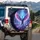 Majestic Peacock Luminous Wings Enchanted Forest - Home Decor Gift Spare Tire Cover - 3