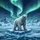 Arctic Polar Bear Aurora Borealis Iceberg Scene - Wildlife Lover Outdoor Gift Spare Tire Cover - 6