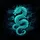 Eastern Dragon Glowing Teal Turquoise - Dragon Lover Home Decor Gift Spare Tire Cover - 6