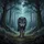 Powerful Grey Wolf Orange Eyes Deep Mystical Forest Path - Wildlife Lover Gift Spare Tire Cover - 6