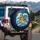 Wishin' I Was Fishin' Green Sea Turtle Ocean Waves - Fishing Lover Gift Spare Tire Cover - 3