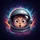 Gasping Astronaut Face Space Helmet Celestial - Space Lover Gift Spare Tire Cover - 6