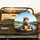 Hamster Go-Kart Checkered Aviator Helmet Green Hills Racetrack - Racing Fan Gift Spare Tire Cover - 2