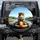 Hamster Go-Kart Checkered Aviator Helmet Green Hills Racetrack - Racing Fan Gift Spare Tire Cover - 1