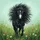 Black Pony Wild Mane Wildflower Grass Field Sky - Wildlife Lover Gift for Horse Owners Spare Tire Cover - 6