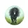 Black Pony Wild Mane Wildflower Grass Field Sky - Wildlife Lover Gift for Horse Owners Spare Tire Cover - 4