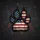 Paw Print American Flag Distressed - Independence Day Gift for Veterans Spare Tire Cover - 6