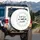 With God All Things Are Possible Quote Botanical Wreath - Christian Faith Lifestyle Gift Spare Tire Cover - 3