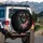 Skull Hat American Flag Distressed - Independence Day Gift for Veterans Spare Tire Cover - 3