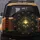 Deep Black Symmetric Interconnected Art Deco Golden Fan Cluster - Outdoor Auto Accessory Spare Tire Cover - 5