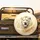 Majestic White Lion Head Golden Energy Ethereal Stardust - Regal Wildlife Gift Spare Tire Cover - 2