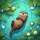 River Otter Floating Back Lily Pads Water Lilies Freshwater Pond - Wildlife Lover Gift Spare Tire Cover - 6