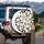 Pristine White Daisy Floral Field - Cheerful Outdoor Accessory Nature Lover Gift Spare Tire Cover - 3
