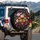 Monarch Butterflies Secret Garden Scene Lush Flowers - Garden Lover Gift Spare Tire Cover - 3