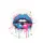Electric Blue Hot Pink Pop Art Lips - Street Art Home Decor Gift for Her Spare Tire Cover - 4