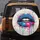 Electric Blue Hot Pink Pop Art Lips - Street Art Home Decor Gift for Her Spare Tire Cover - 5