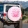 Glossy Pink Hearts Sparkling Gemstones Polka Dots - Everyday Vehicle Accent Spare Tire Cover - 3