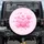 Glossy Pink Hearts Sparkling Gemstones Polka Dots - Everyday Vehicle Accent Spare Tire Cover - 1