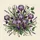 Purple Irises Lavender Blooms Botanical - Home Decor Gift for Garden Lover Spare Tire Cover - 6