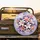 White Pink Orange Lily Flowers Plum Lavender Leaves Periwinkle Field - Home Decor Gift Spare Tire Cover - 2