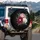 Crimson Blush Off-White Diamond Flowers Crystal Leaves Display - Home Decor Gift Spare Tire Cover - 3