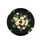 Frangipani Flowers Black Background - Botanical Home Decor Gift for Garden Lover Spare Tire Cover - 5