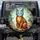 Luminous Stained Glass Sitting Cat Floral Swirl - Home Decor Gift for Cat Lover Pet Parents Spare Tire Cover - 1