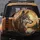 Stained Glass Wolf Head Glowing Moon Twilight Forest - Wildlife Lover Gift Spare Tire Cover - 5