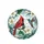 Stained Glass Cardinal Hummingbird Madonna Lilies - Wildlife Lover Gift Spare Tire Cover - 4