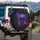 Royal Purple Human Skull - Halloween Home Decor Gothic Collector Gift Spare Tire Cover - 3