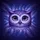 Large-Eyed Purple Owl Face Night Sky - Wildlife Lover Gift Spare Tire Cover - 6