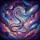 Eastern Dragon Cosmic Nebula Planets - Home Decor Gift for Fantasy Lover Spare Tire Cover - 6