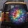 Stained Glass 12-Point Star Midnight Sky Stardust - Spiritual Home Decor Gift Spare Tire Cover - 5