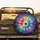 Stained Glass 12-Point Star Midnight Sky Stardust - Spiritual Home Decor Gift Spare Tire Cover - 2
