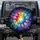 Stained Glass 12-Point Star Midnight Sky Stardust - Spiritual Home Decor Gift Spare Tire Cover - 1