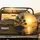 Golden Sun Tropical Island Palm Trees Ocean Sunset - Beach Vacation Travel Spare Tire Cover - 2