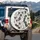 Dense Layered Cartoon Cat Faces Mosaic - Vehicle Accessory for Cat Lovers Spare Tire Cover - 3