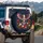 Bald Eagle American Shield Poppies Daisies - Independence Day Celebration for Veterans Spare Tire Cover - 3