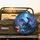 Dark Blue Dragon Luminous Purple Wings Mystical Cavern - Fantasy Lover Gift Spare Tire Cover - 2