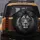 Majestic Lion Head Black Background - Wildlife Lover Gift Spare Tire Cover - 5