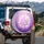 Shimmering Pink Lavender Violet Purple Bokeh Stars - Home Decor Gift Spare Tire Cover - 3