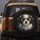 Shih Tzu Puppy White Brown Fur Dark Eyes Black Background - Dog Lover Gift Spare Tire Cover - 5