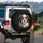Shih Tzu Puppy White Brown Fur Dark Eyes Black Background - Dog Lover Gift Spare Tire Cover - 3