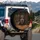 Realistic Black Tan Dachshund Dog Face Amber Eyes Wooden Plank - Pet Lover Gift Spare Tire Cover - 3
